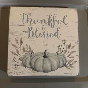 Blue Pumpkin Fall Decor